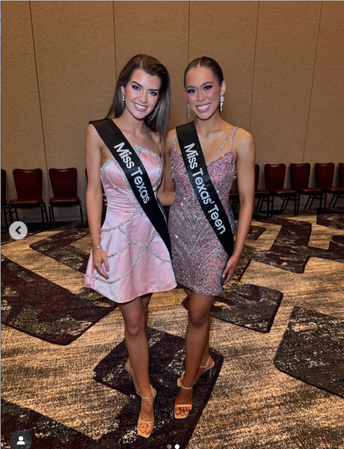 Mis Texas and Miss Texas Teen photograph together, from a post dated September 3, 2025 | Source: Instagram/missamericatx
