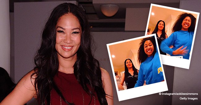 Kimora Lee Simmons of 'America's Top Model' Fame Dances with Daughter