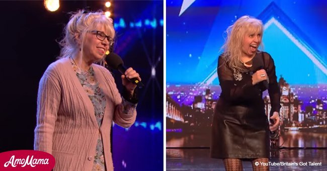 Grandmother steps onto stage and performs like a true rockstar