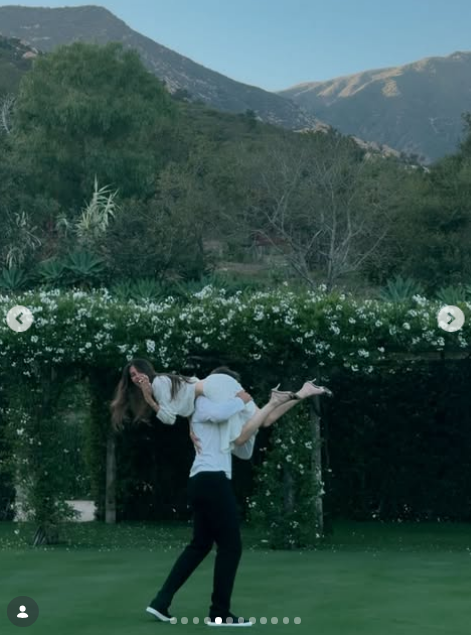 Photo from Madison Beer and Justin Herbert's engagement announcement from July 28, 2026. | Source: Instagram/madisonbeer