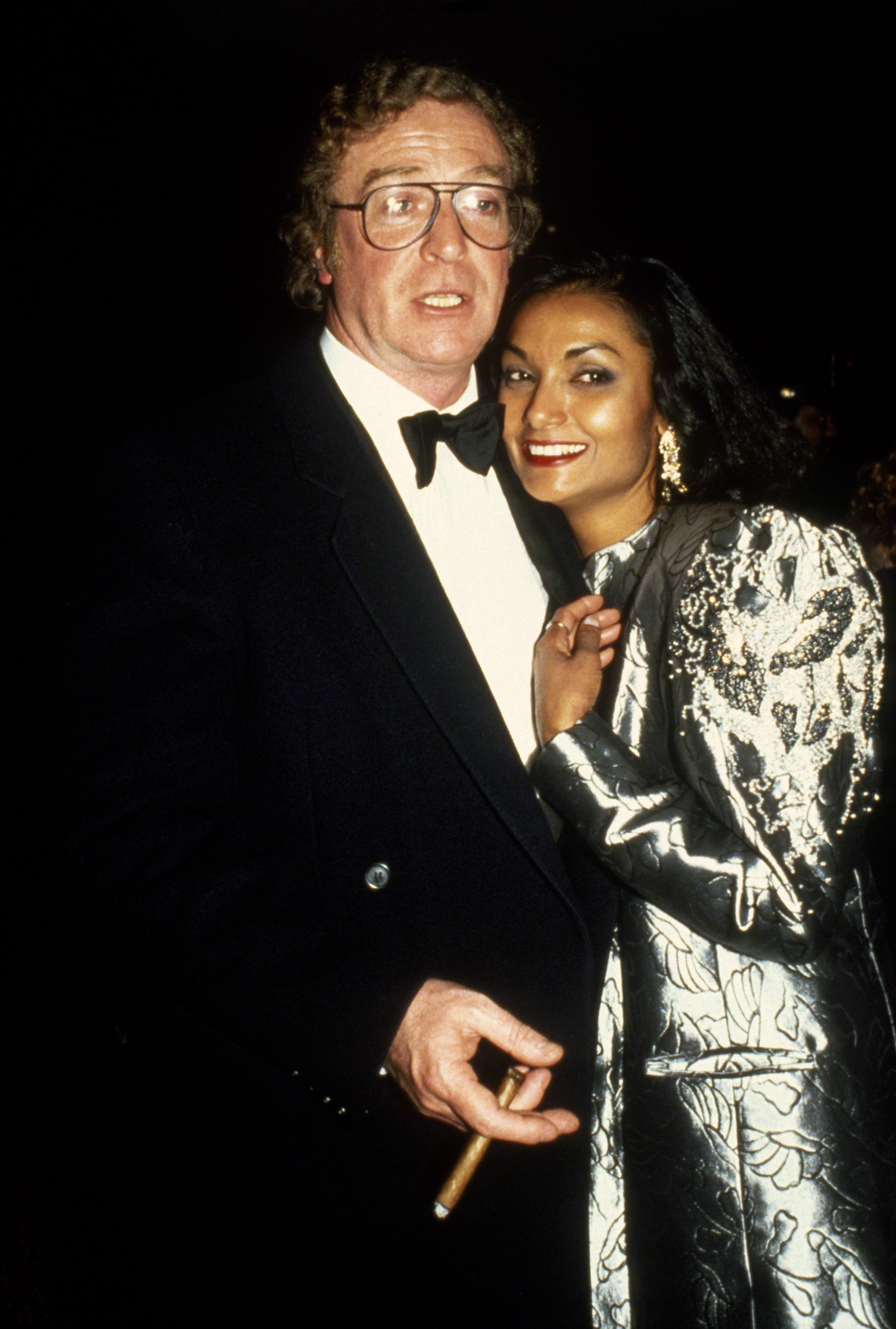 Michael Caine and wife Shakira circa 1985 in New York City. | Source: Getty Images