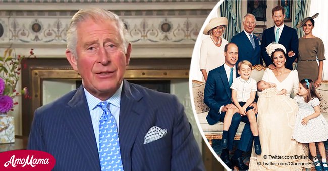 Prince Charles reveals a glimpse of all three grandchildren’s photo in a lovely frame behind him