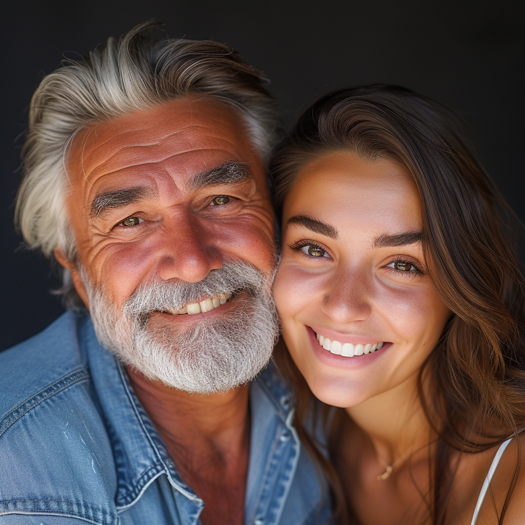 A happy grandfather-granddaughter duo | Source: Midjourney