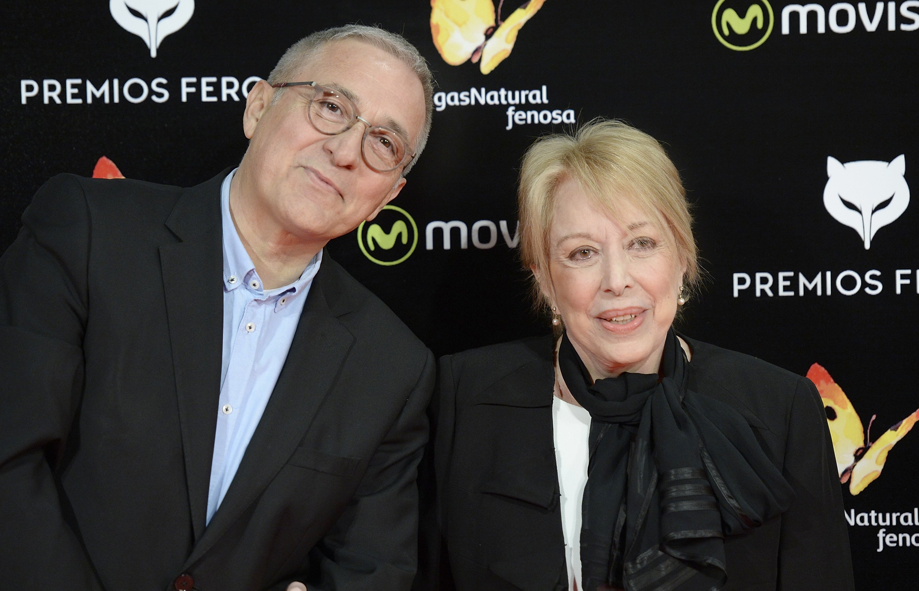 Xavier Sardà y Rosa María Sardà en los Premios Feroz Cinema 2016 el 19 de enero de 2016 en Madrid, España.  | Foto: Getty Images 