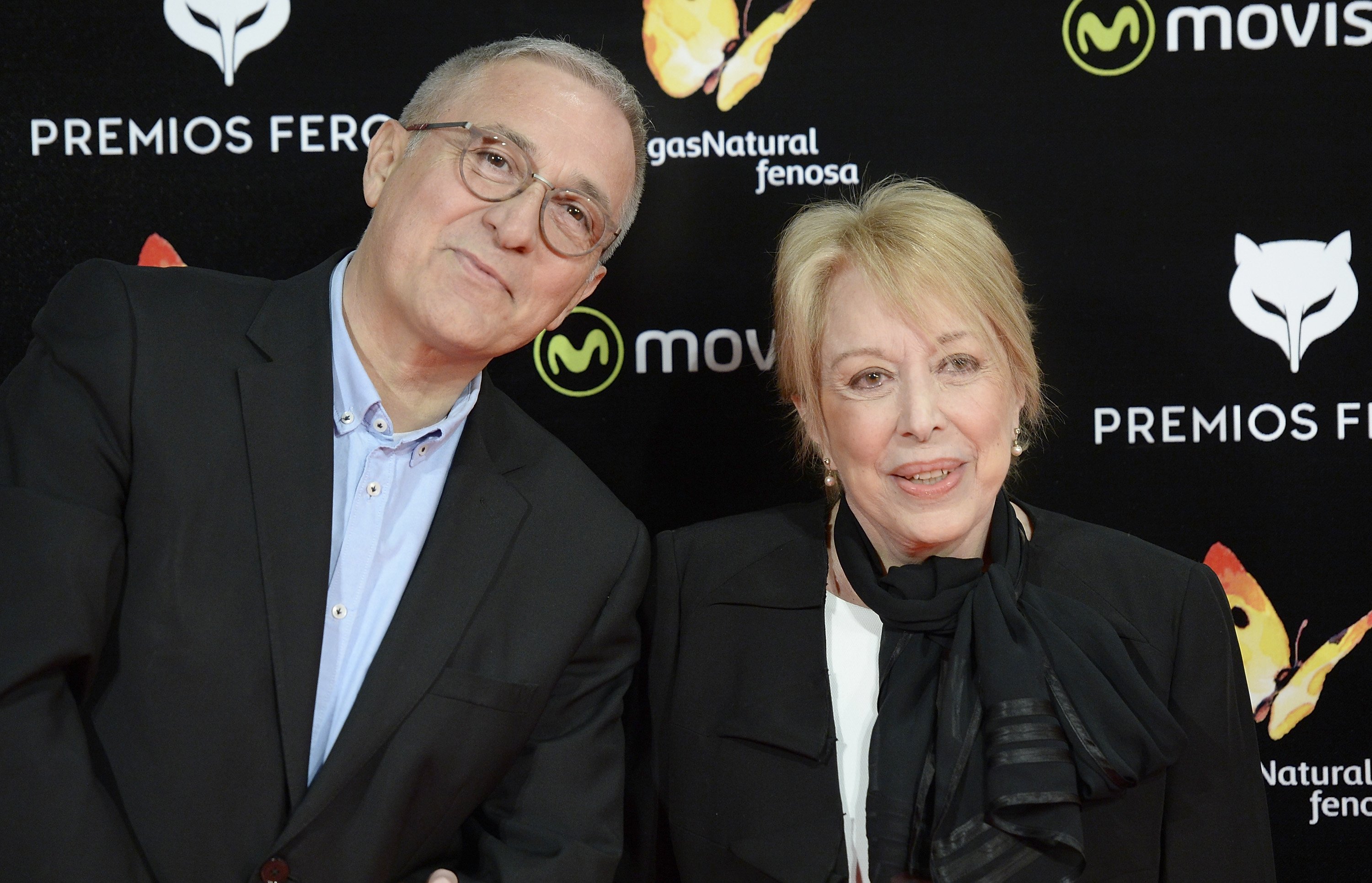 Xavier Sardà y Rosa María Sardà en los Premios Feroz Cinema 2016 el 19 de enero de 2016 en Madrid, España. | Foto: Getty Images