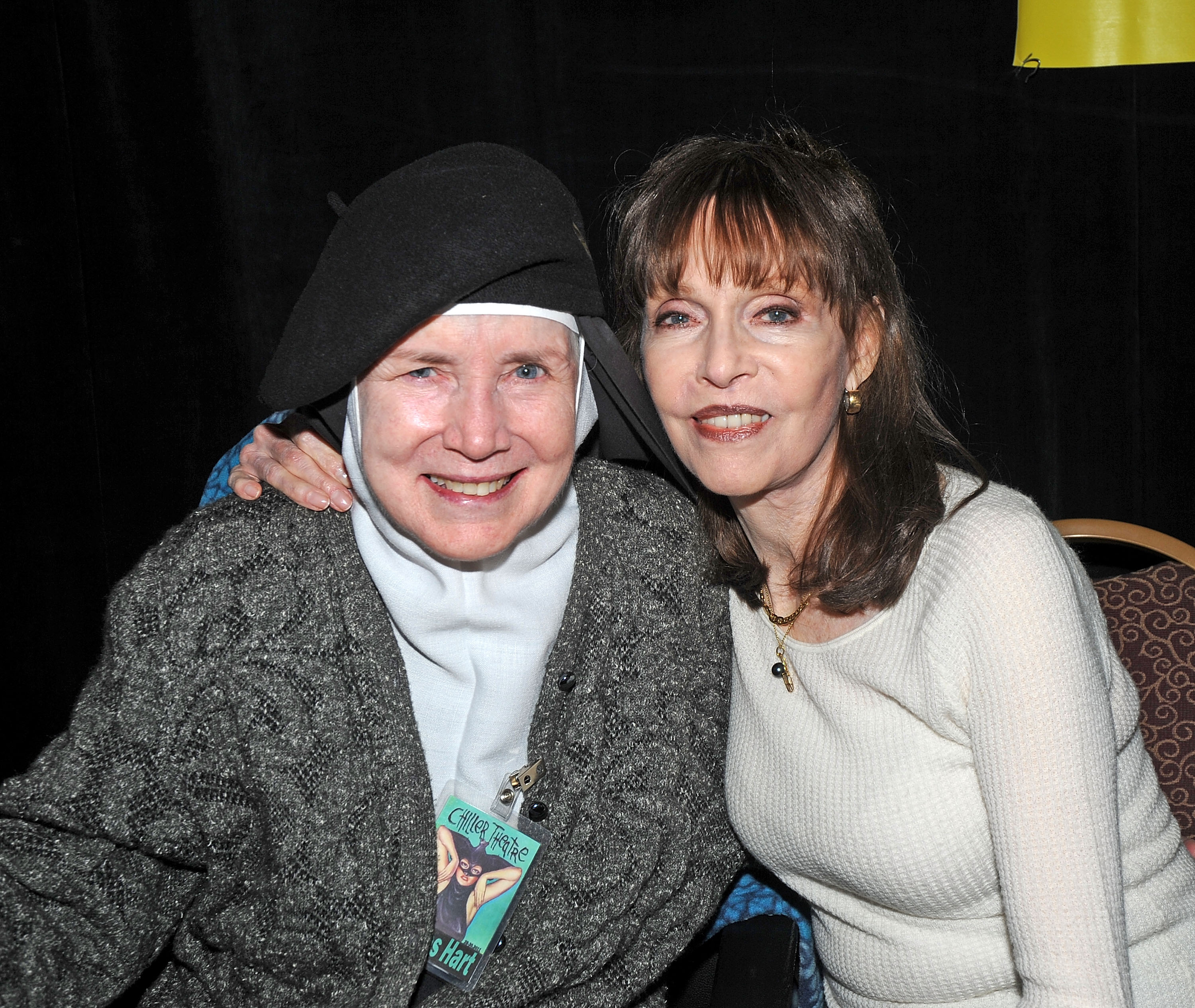 The actress and Barbara Feldon attend the Chiller Theatre Expo in Parsippany, New Jersey on October 29, 2011. | Source: Getty Images