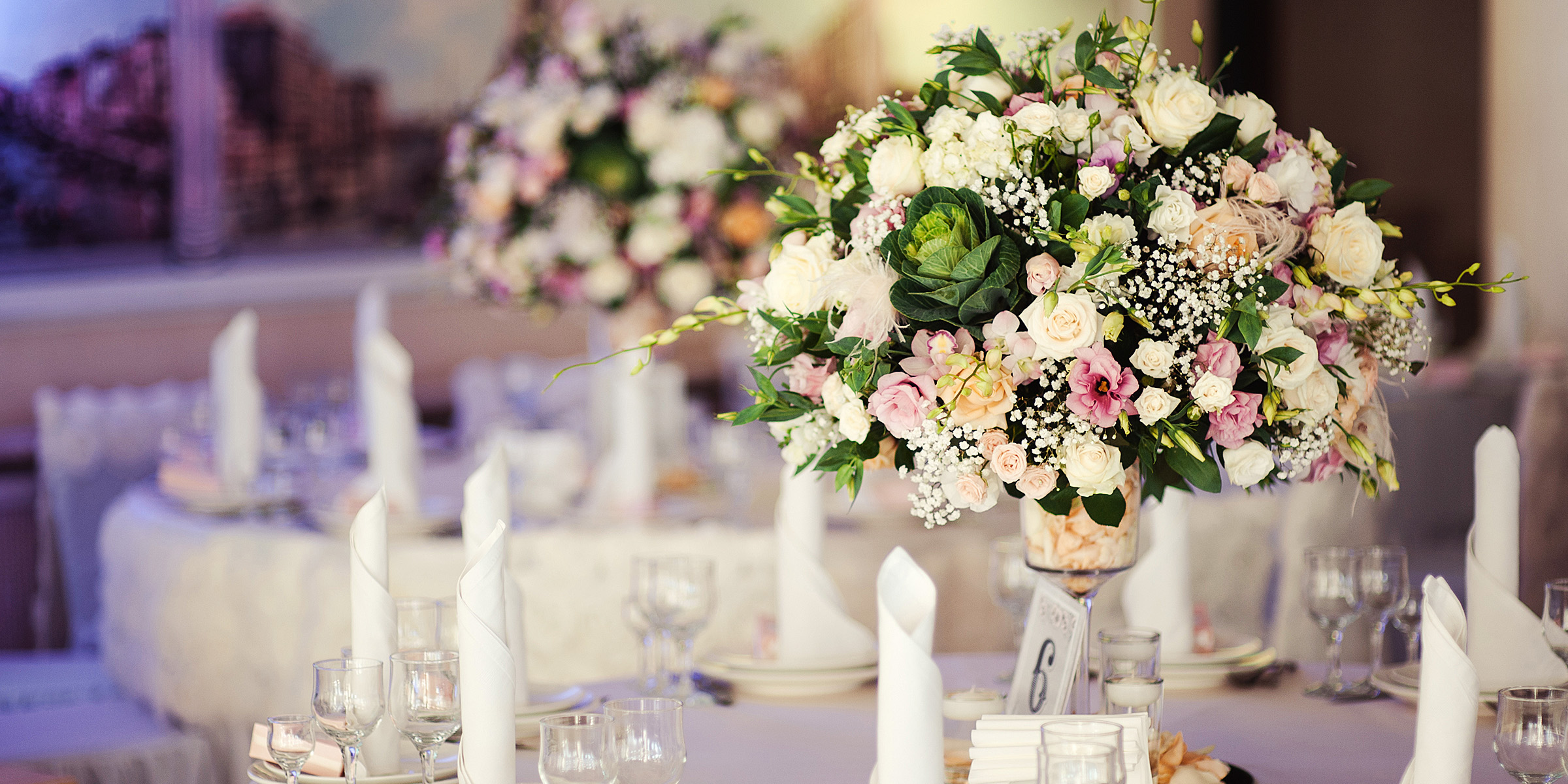 A beautiful wedding venue decorated | Source: Shutterstock