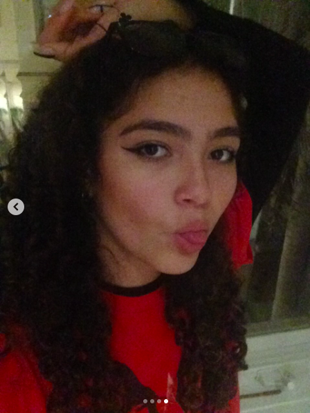 Monroe Cannon playfully poking her tongue out for a photo, posted on November 23, 2025. | Source: Instagram/roecannon