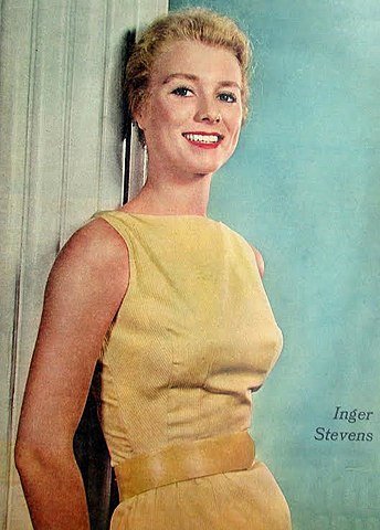 Inger Stevens from the front cover of the New York Sunday News magazine in 1957. | Source: Wikimedia Commons.