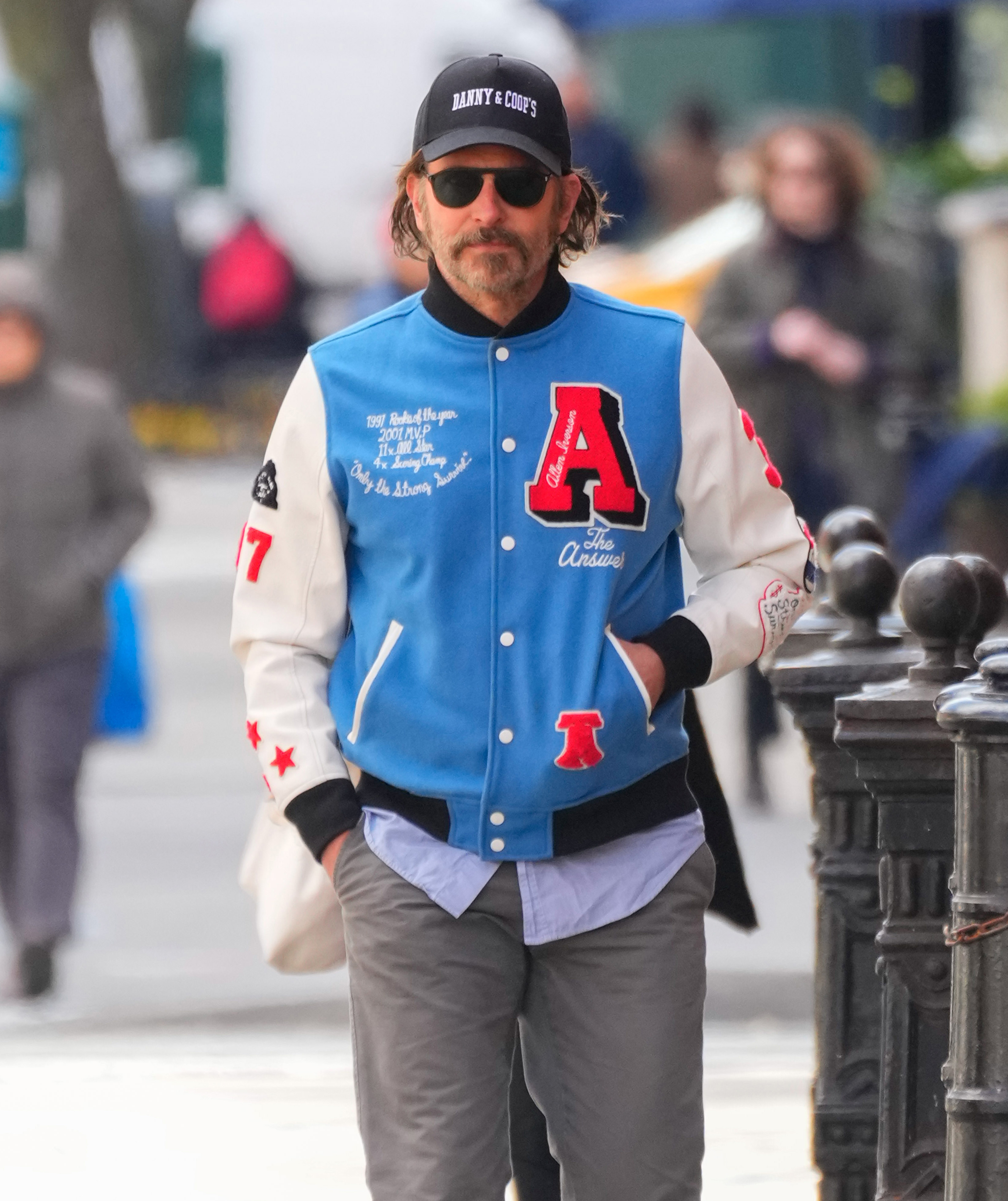 Bradley Cooper is seen in New York City on April 8, 2025 | Source: Getty Images