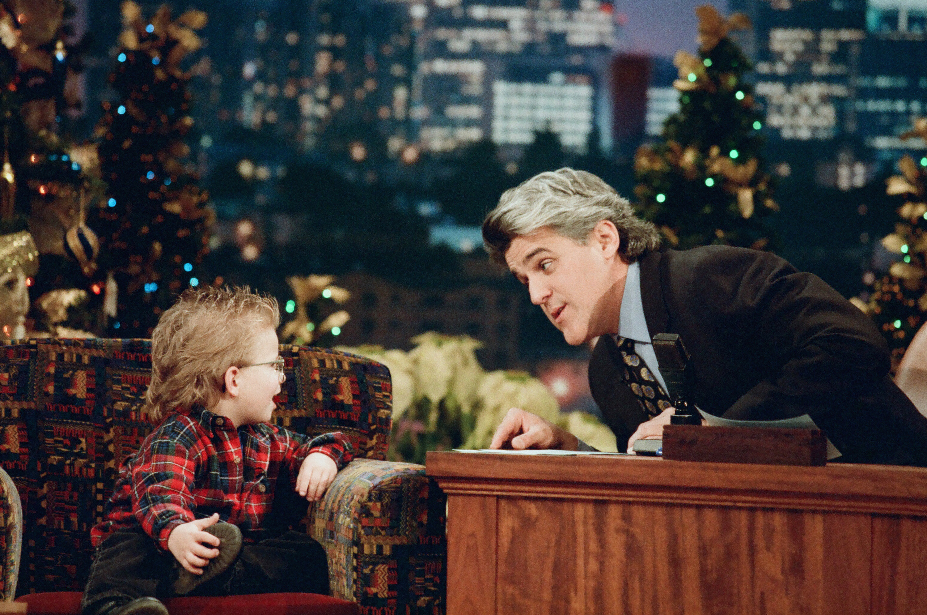 The child actor during an interview with Jay Leno in December 1996 | Source: Getty Images