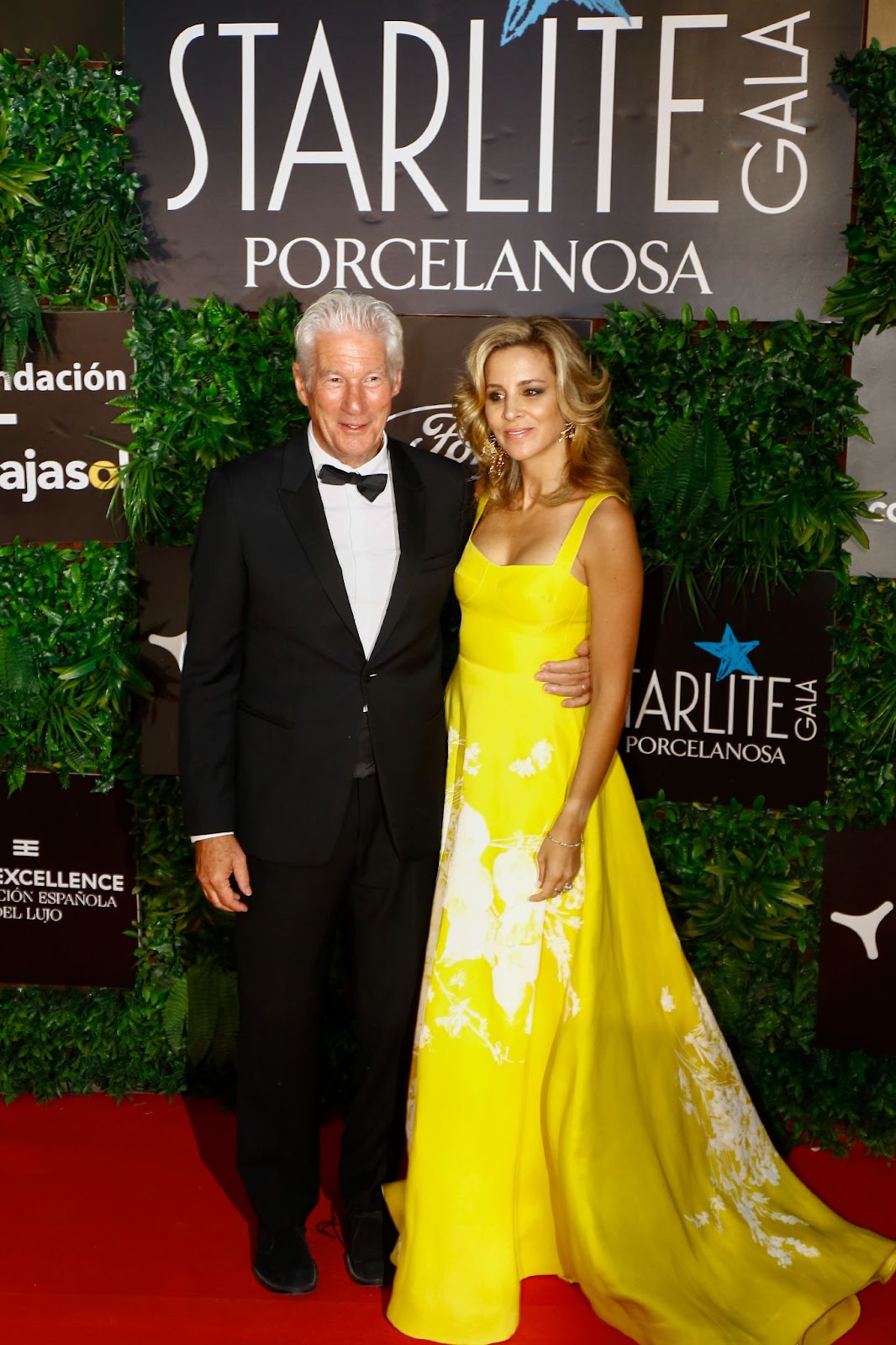 Richard Gere and Alejandra Silva at the Starlite Porcelanosa Gala on August 14, 2022 in Marbella, Spain. | Source: Getty Images