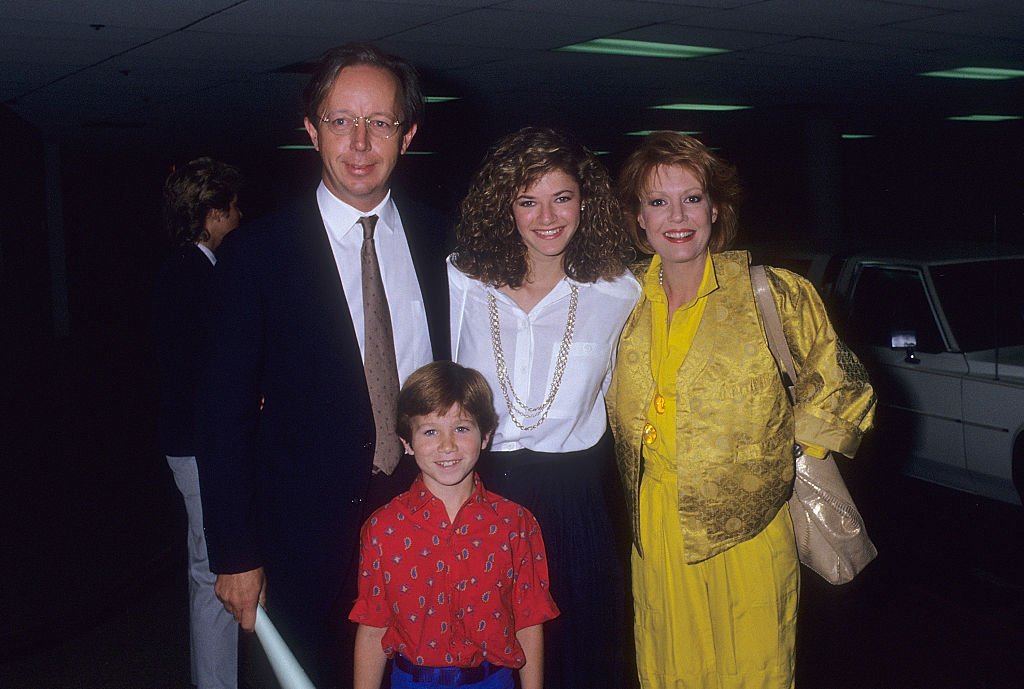 Actor Max Wright, actress Andrea Elson, and actress Anne Schedeen attend the NBC Television Affiliates Party on June 2, 1987. | Photo: Getty Images