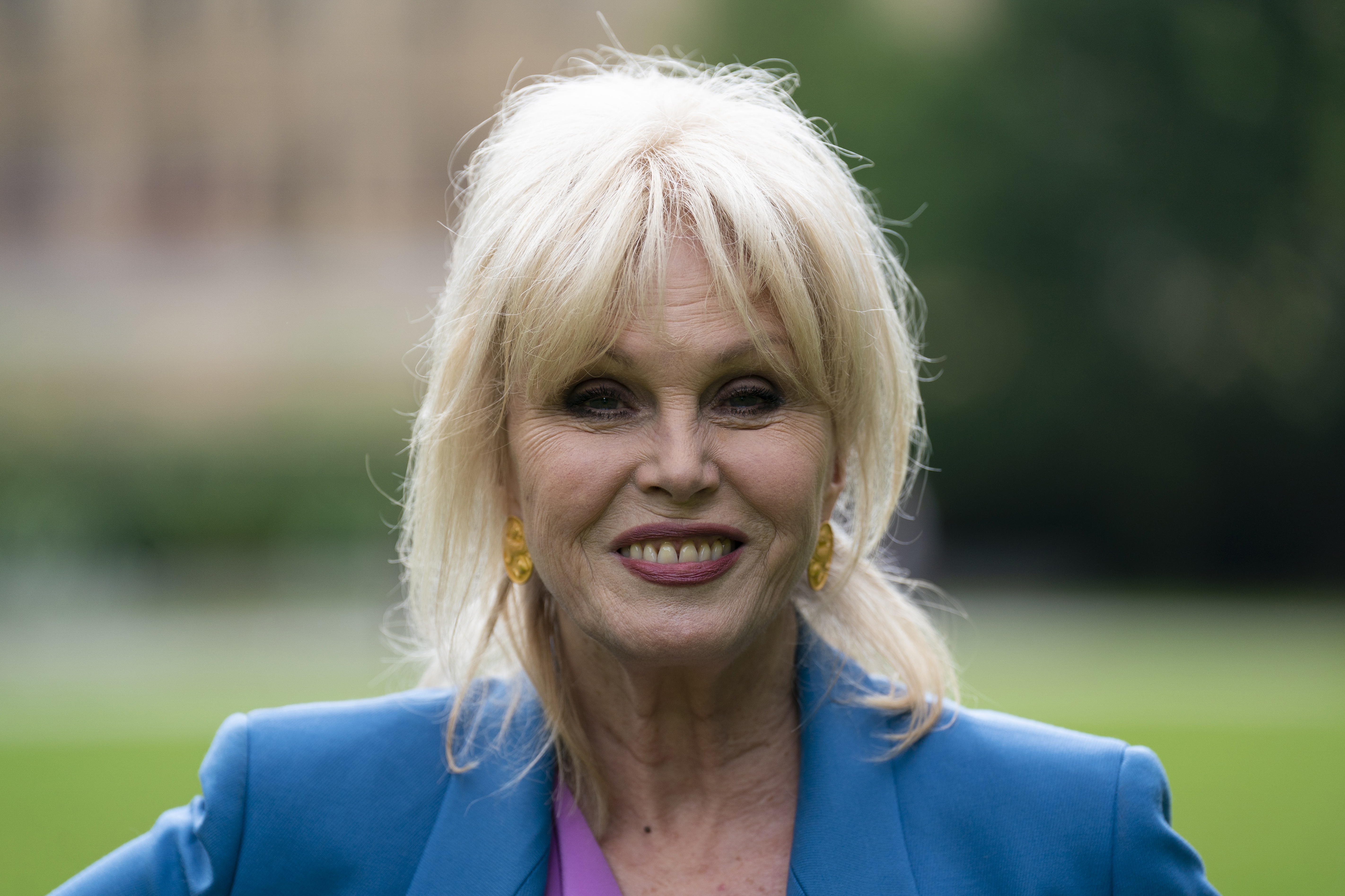 Joanna Lumley in Westminster, London, England, on May 23, 2022 | Source: Getty Images