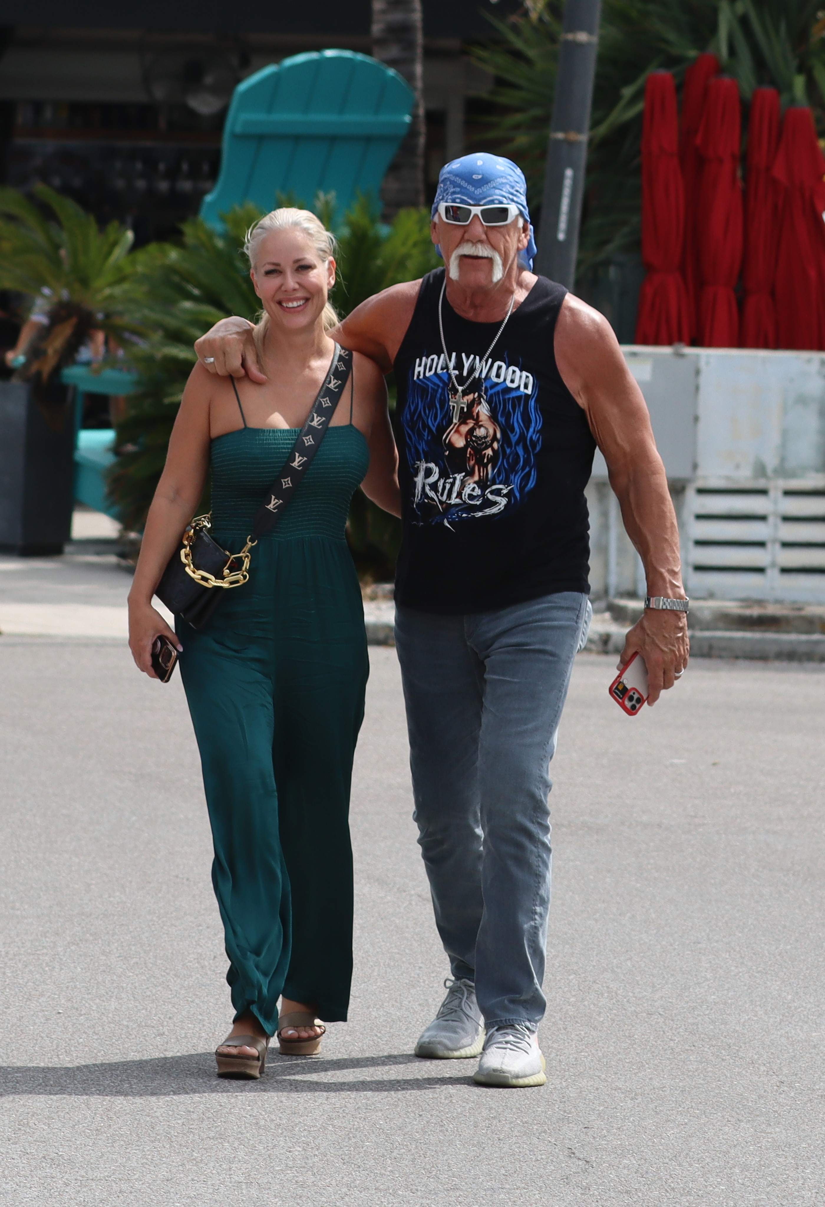 Sky Daily and Hulk Hogan seen on September 30, 2023, in Clearwater, Florida. | Source: Getty Images