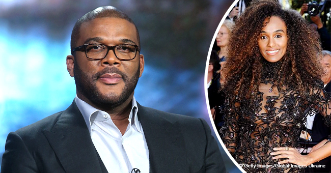 Tyler Perry's Girlfriend Wows in Sheer Black Gown & Curly Hair at ...