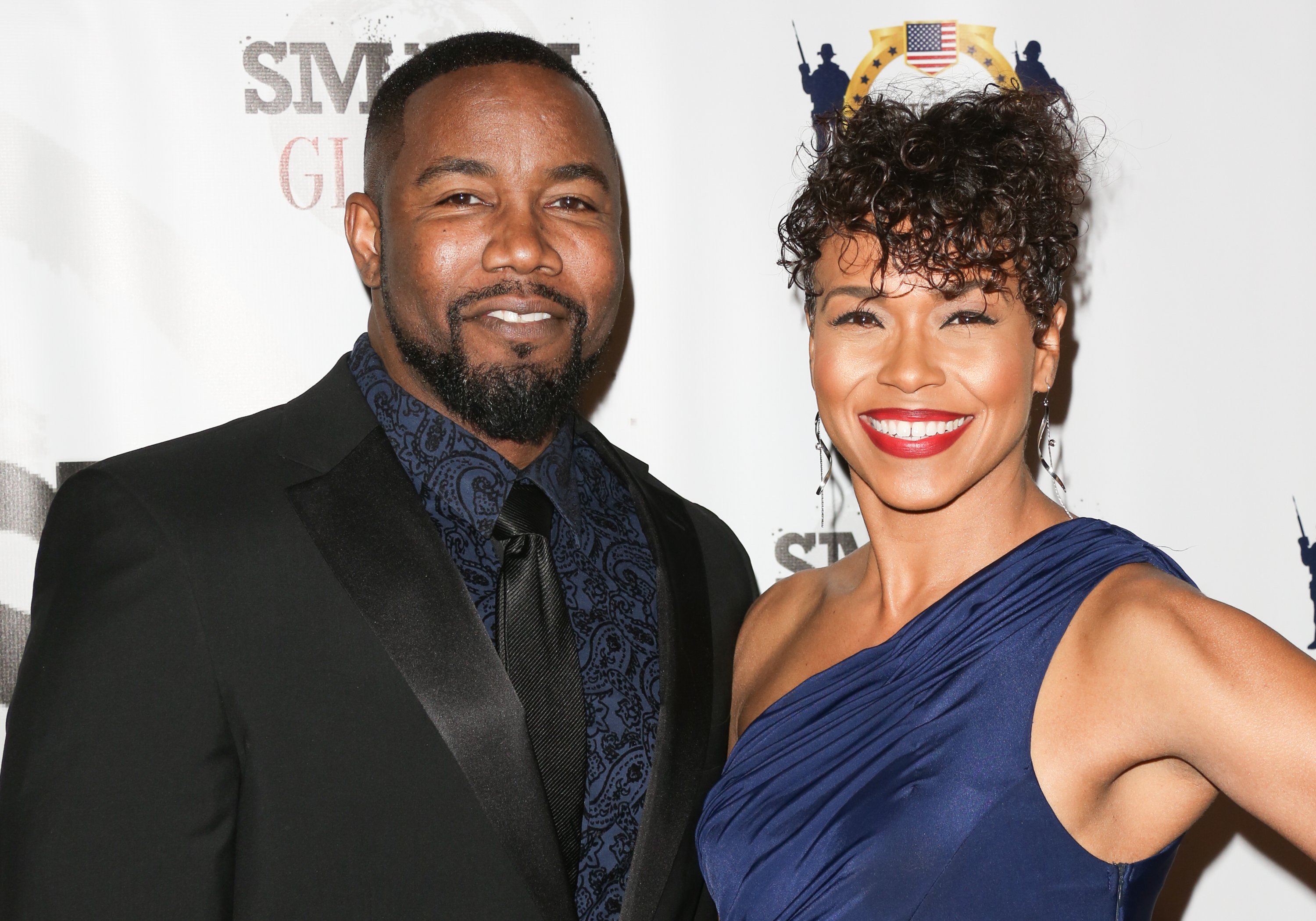 Michael Jai White and Gillian Iliana Waters on February 23, 2017 in Los Angeles, California | Photo: Getty Images