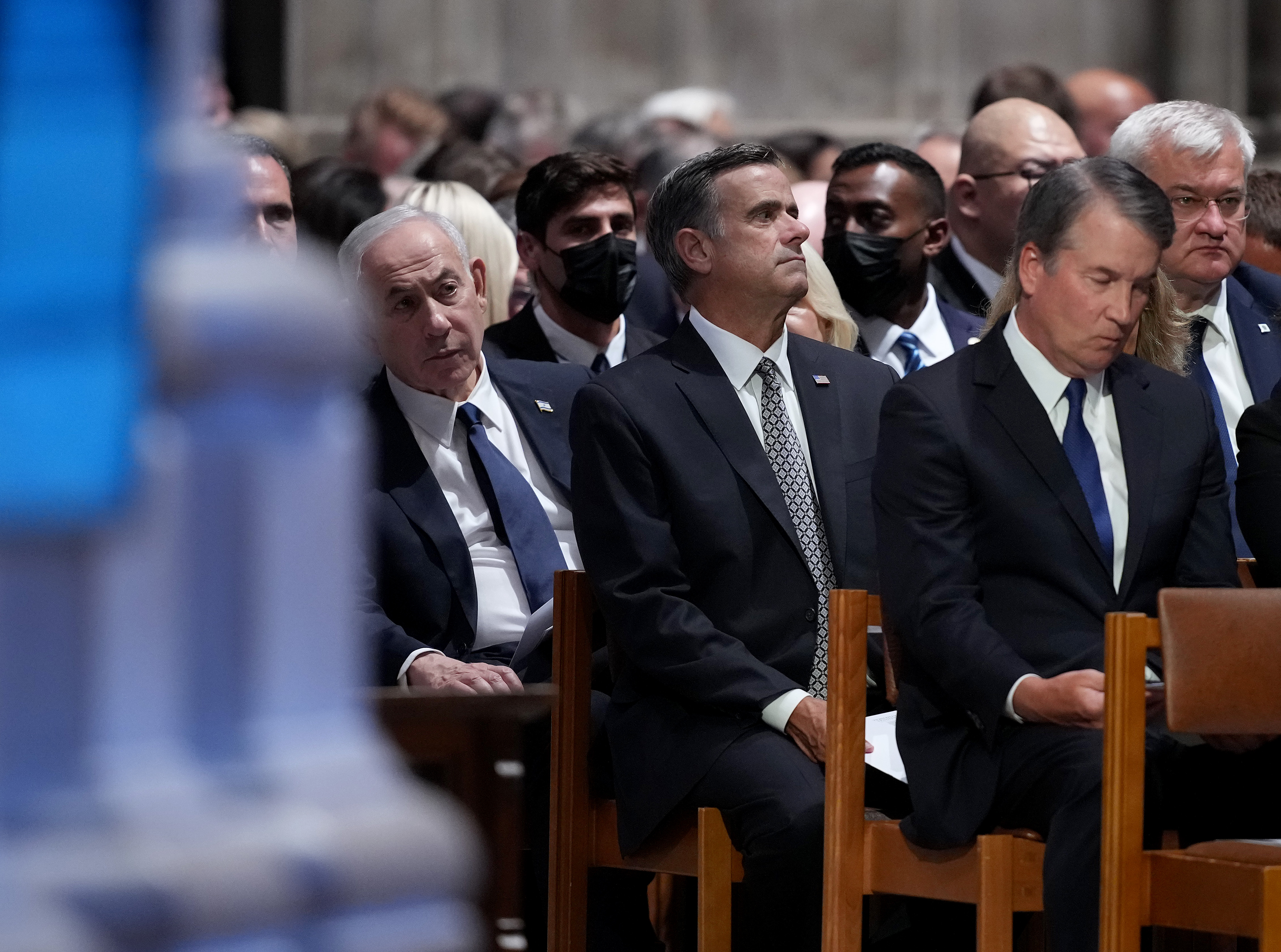 The funeral drew senior U.S. officials, members of Congress, and international leaders who gathered to honor Lindsey Graham's decades of public service. Their attendance reflected the broad network of political and diplomatic relationships he built throughout his career. | Source: Getty Images