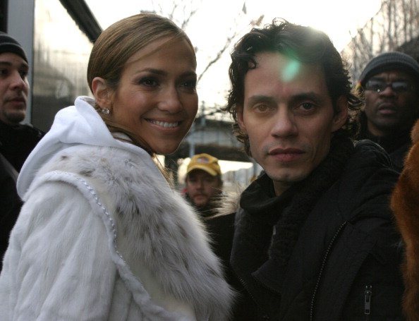 Jennifer Lopez and Marc Anthony on January 15, 2005 at Streets of New York City in New York City, New York, United States. | Photo: Getty Images
