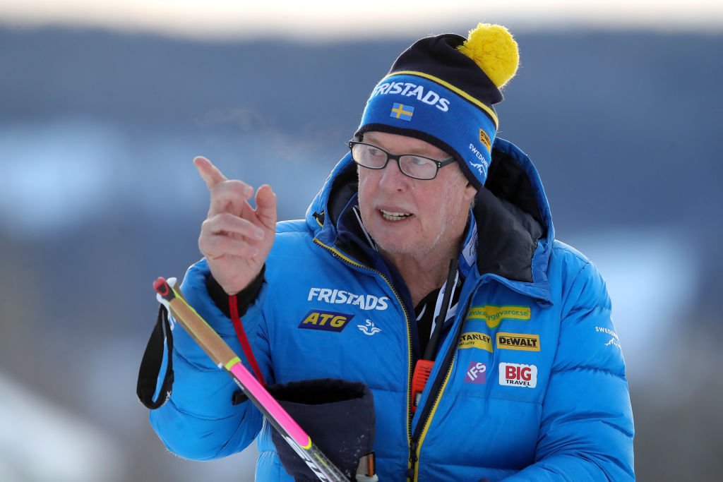 Woflgang Pichler, Cheftrainer des Biathlon-Teams Schweden, während der IBU-Biathlon-Weltmeisterschaft am 16. März 2019 in der schwedischen Biathlon-Nationalarena in Ostersund, Schweden. (Foto von Alexander Hassenstein / Bongarts) | Quelle: Getty Images