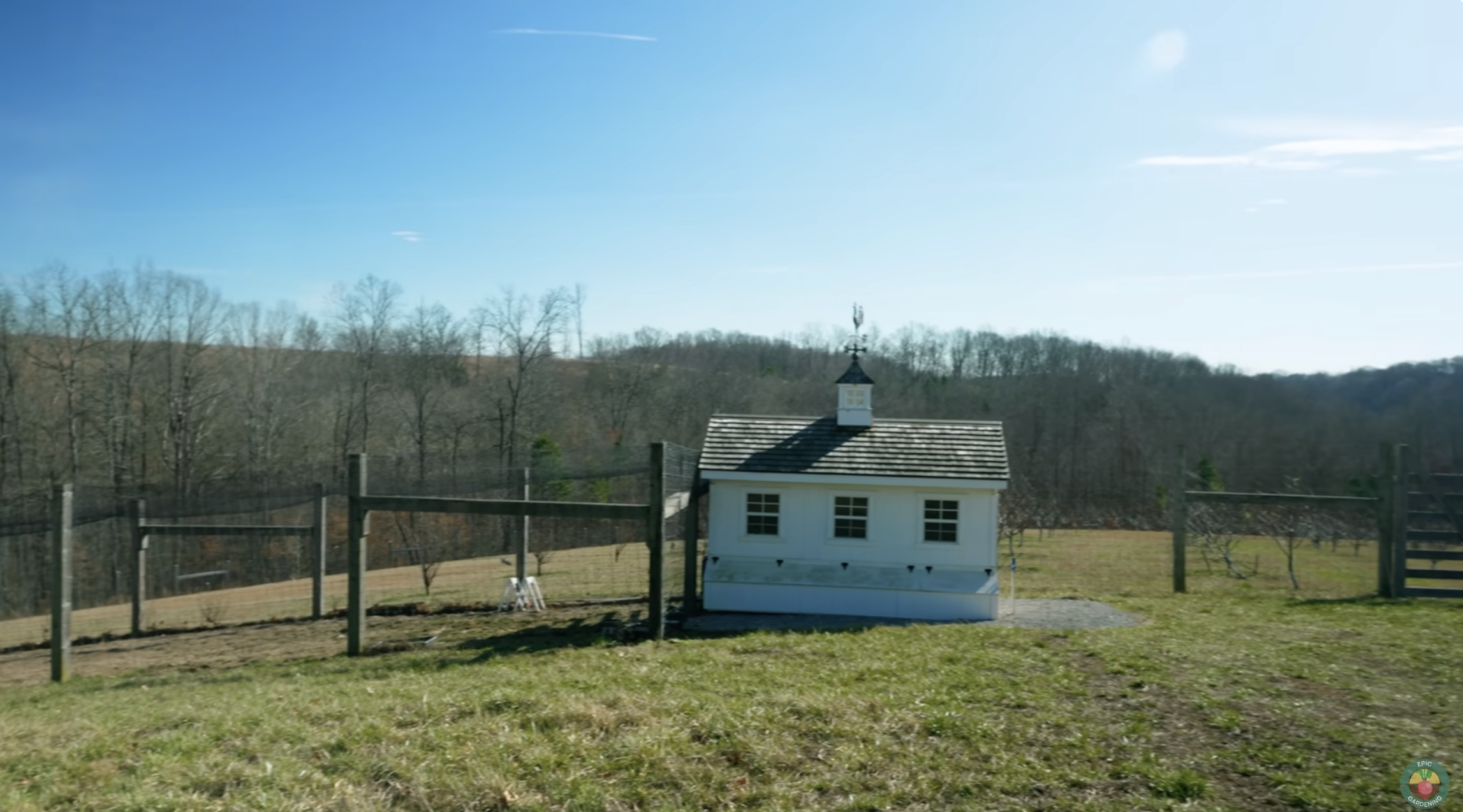 Carrie Underwood's chicken coop on February 18, 2023, in Franklin, Nashville. | Source: YouTube/EpicGardening