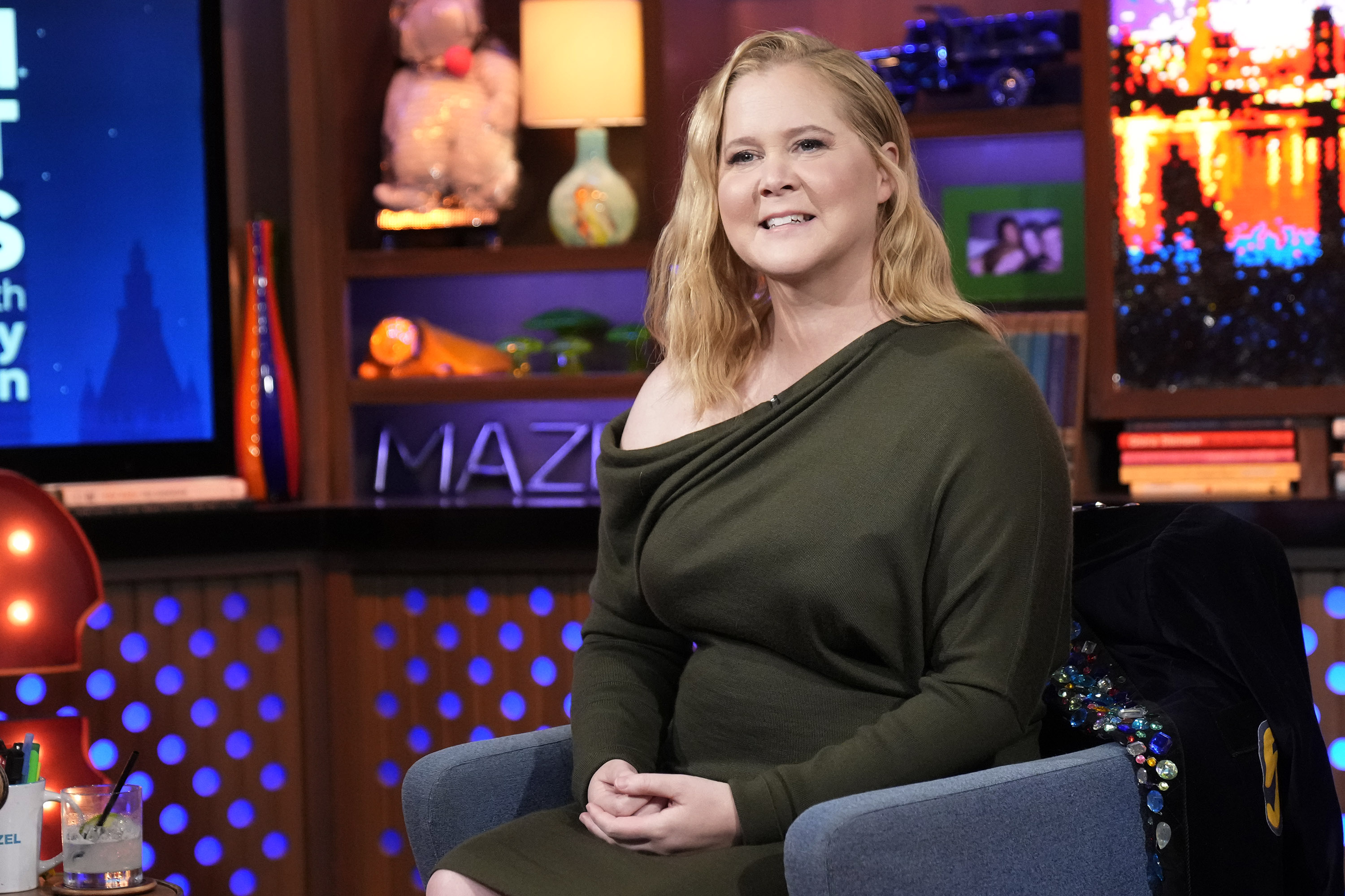 Amy Schumer on an episode of "Watch What Happens Live with Andy Cohen" in 2023. | Source: Getty Images