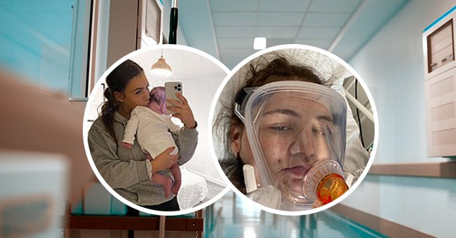 Kelsie Routs während eines Krankenhausaufenthalts aufgrund von COVID-19. | Quelle: Shutterstock - Facebook.com/KelsieRouts