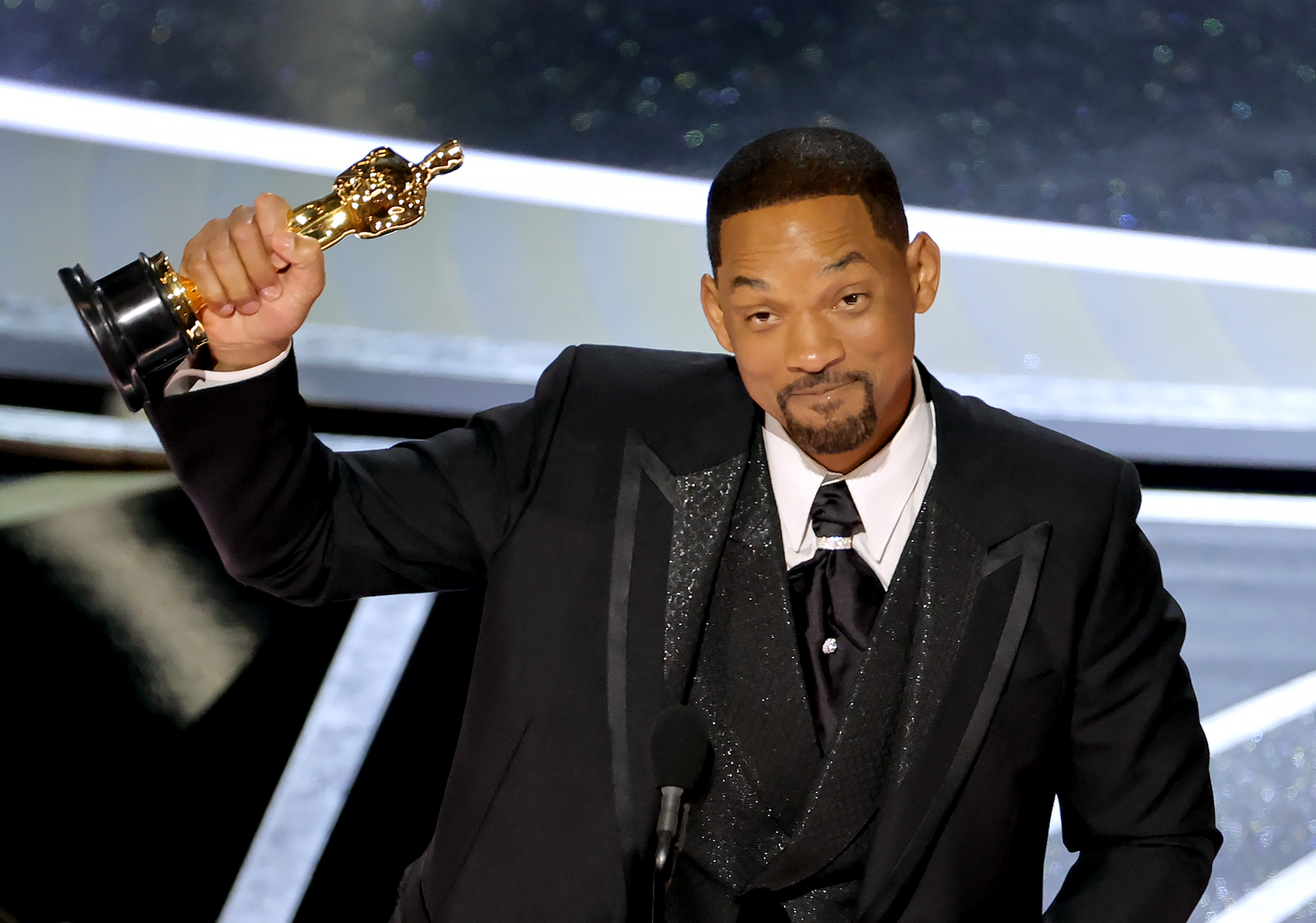 Will Smith onstage during the 94th Annual Academy Awards at Dolby Theatre on March 27, 2022 in Hollywood, California. | Source: Getty Images