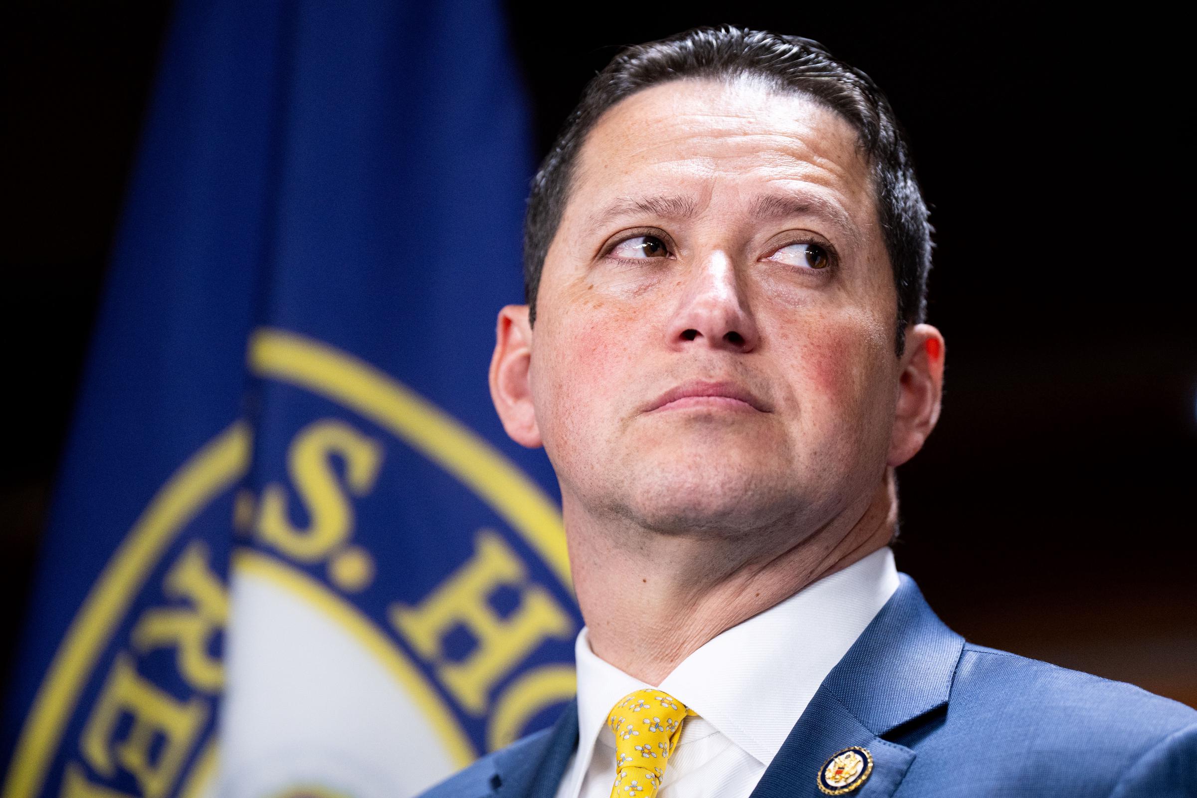 Rep. Tony Gonzales speaks during a news conference at the U.S. Capitol on February 1, 2023 in Washington, DC | Source: Getty Images