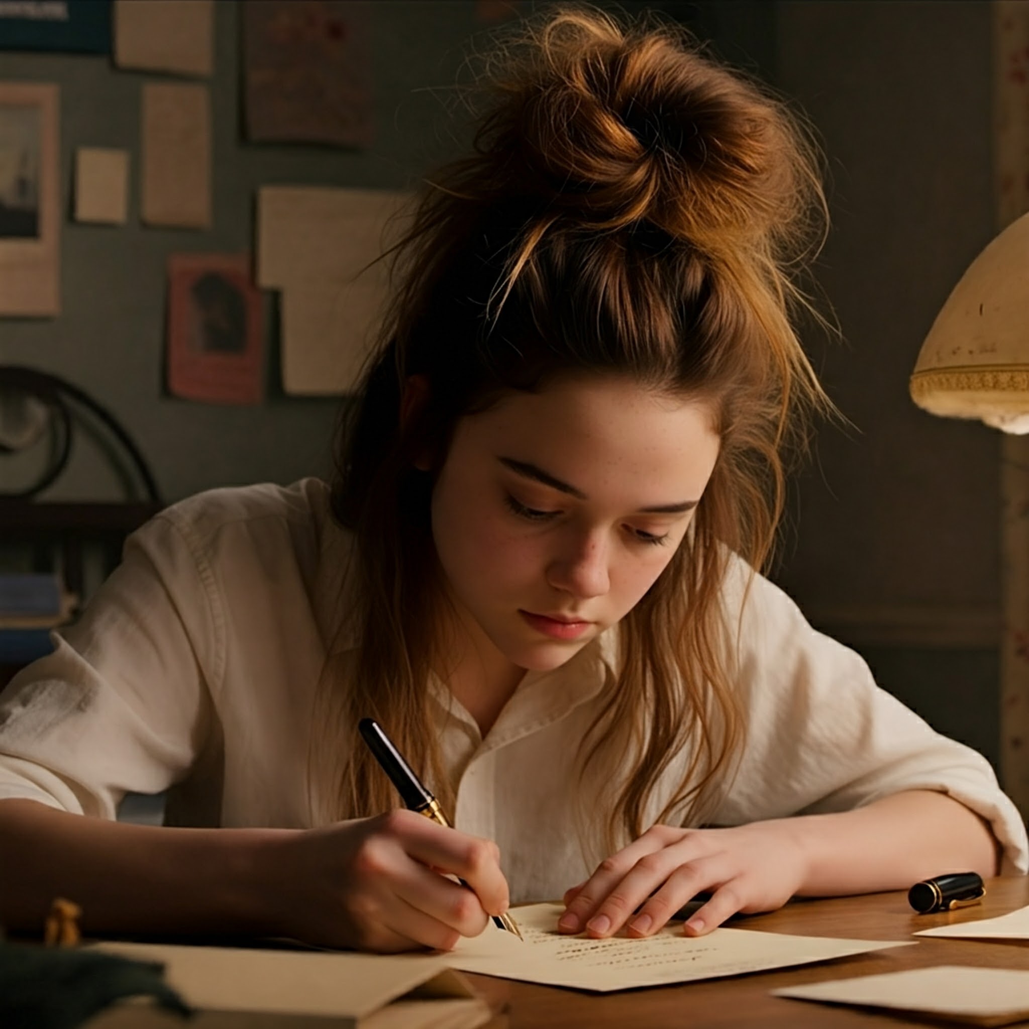 A teenager writing a letter | Source: Gemini