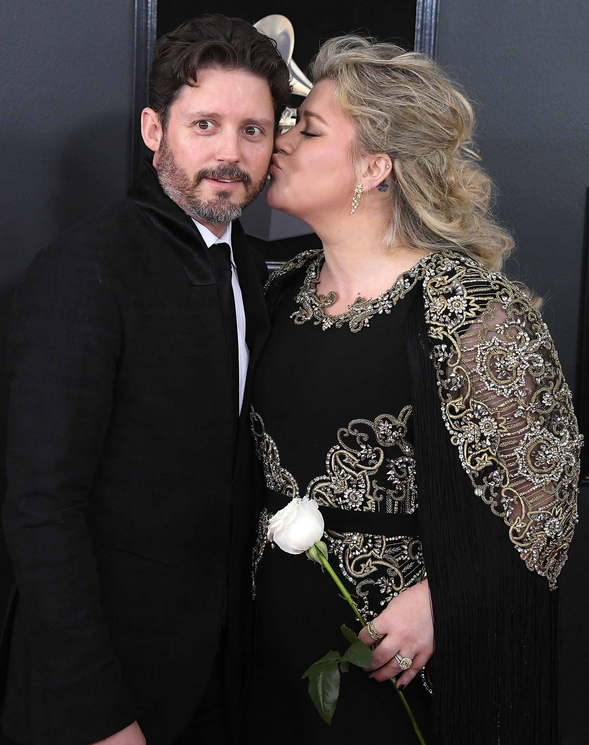 Brandon Blackstock and Kelly Clarkson at the 60th Annual Grammy Awards at Madison Square Garden on January 28, 2018, in New York. | Source: Getty Images