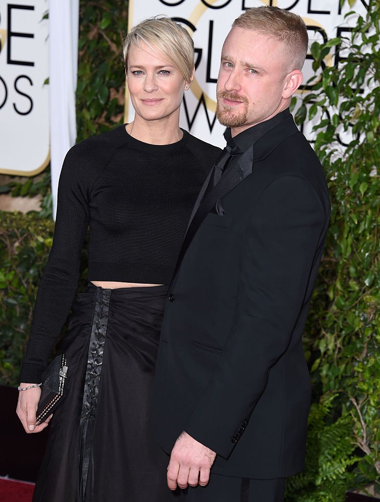 Robin Wright and Ben Foster at the 72nd Annual Golden Globe Awards on January 11, 2015 in Beverly Hills, California. | Photo: Getty Images