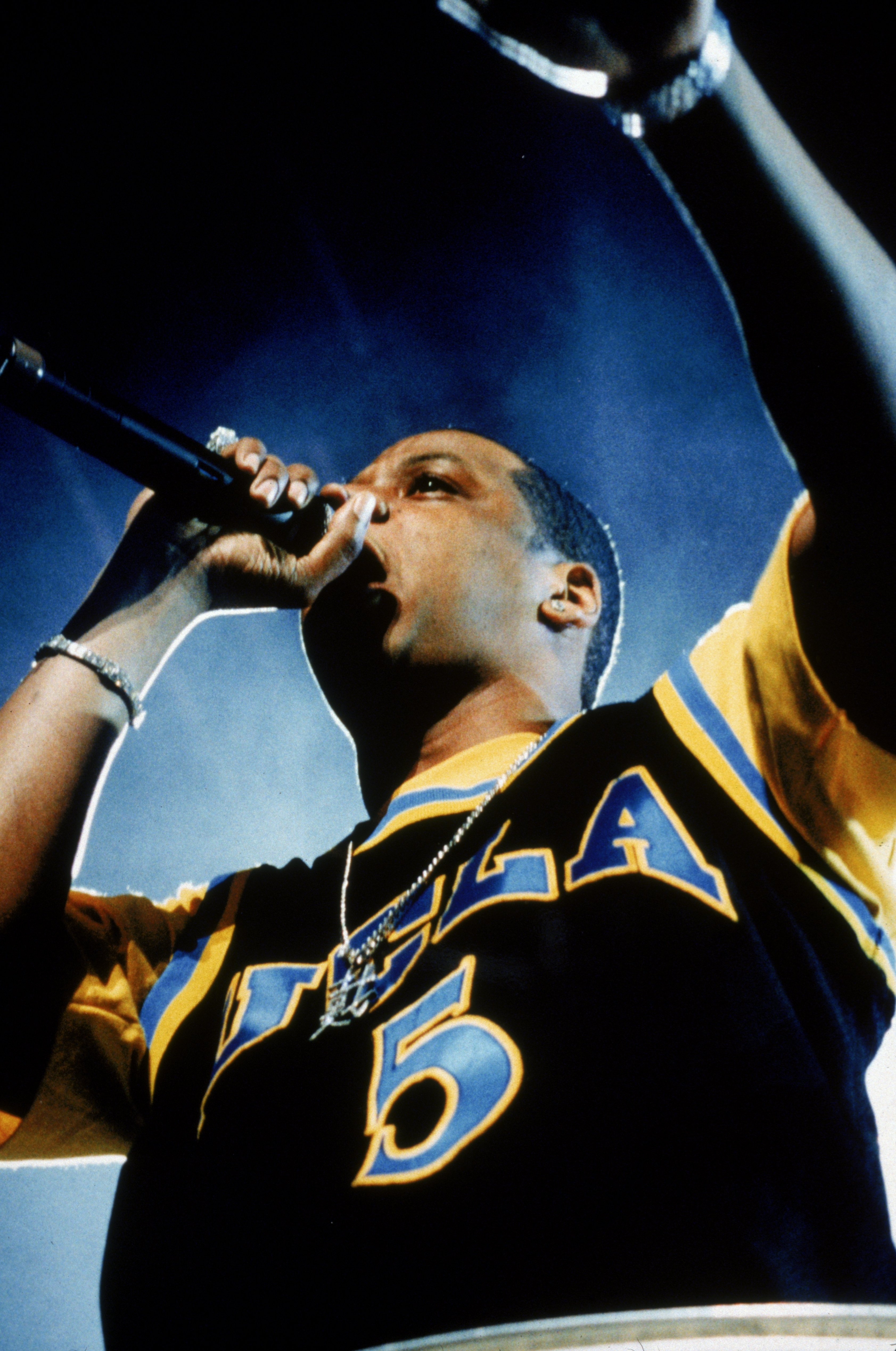 Jay-Z performs during the 'Hard Knock Life' tour at the Thomas & Mack Arena in Las Vegas, Nevada, on April 18, 1999. | Source: Getty Images