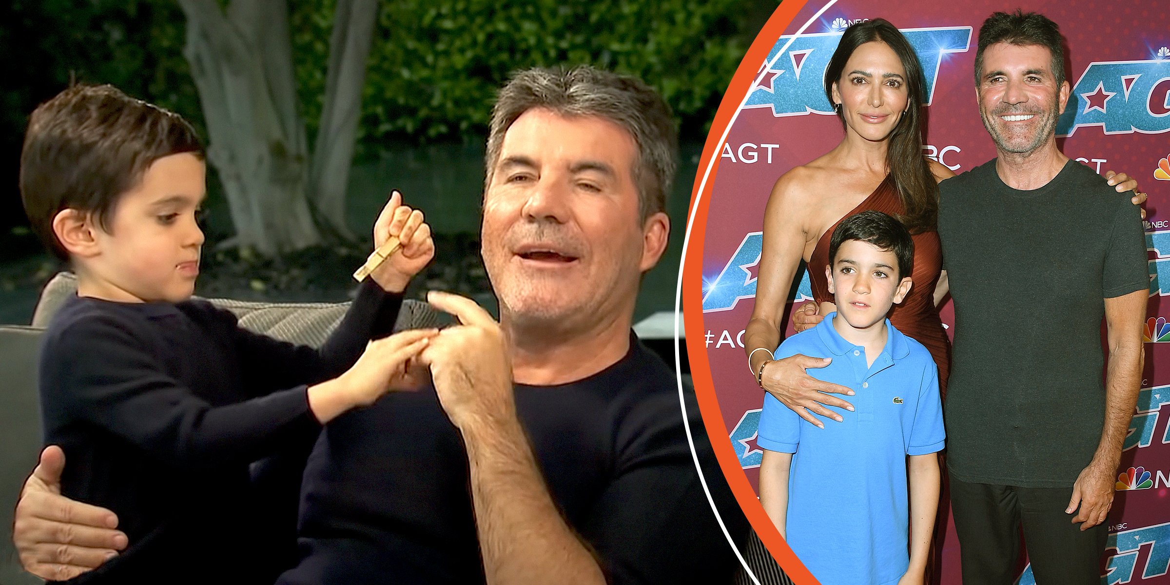 Simon Cowell and Eric Cowell | Simon Cowell, Lauren Silverman and Eric Cowell | Source:  Getty Images youtube.com/Loose Women