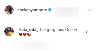A screenshot of fans' comments from Kenya Moore's post. | Photo: instagram.com/thekenyamoore