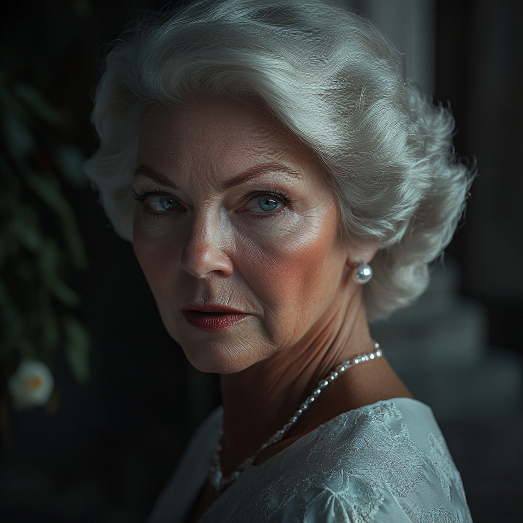 A sad senior woman | Source: Midjourney