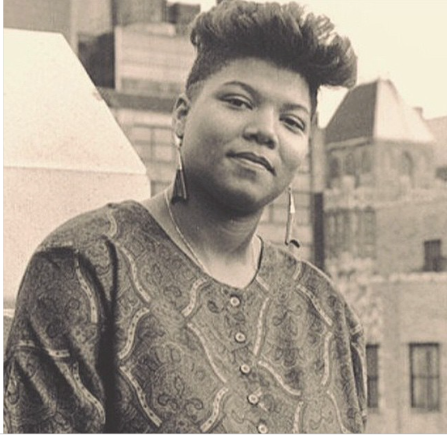The songwriter and rapper poses for a portrait as her music career began gaining attention. | Source: Instagram/queenlatifah