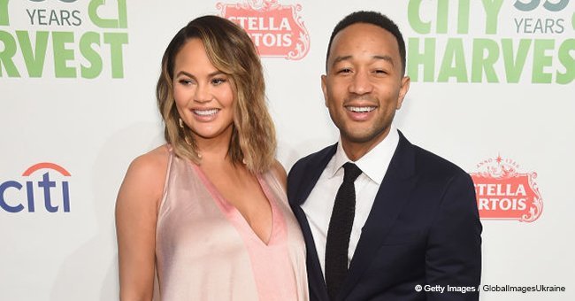 Chrissy Teigen shares nude photo breastfeeding 10-week-old baby Miles