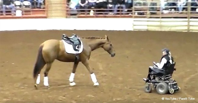 Paralyzed woman joins horse in dressage arena for a stunning performance