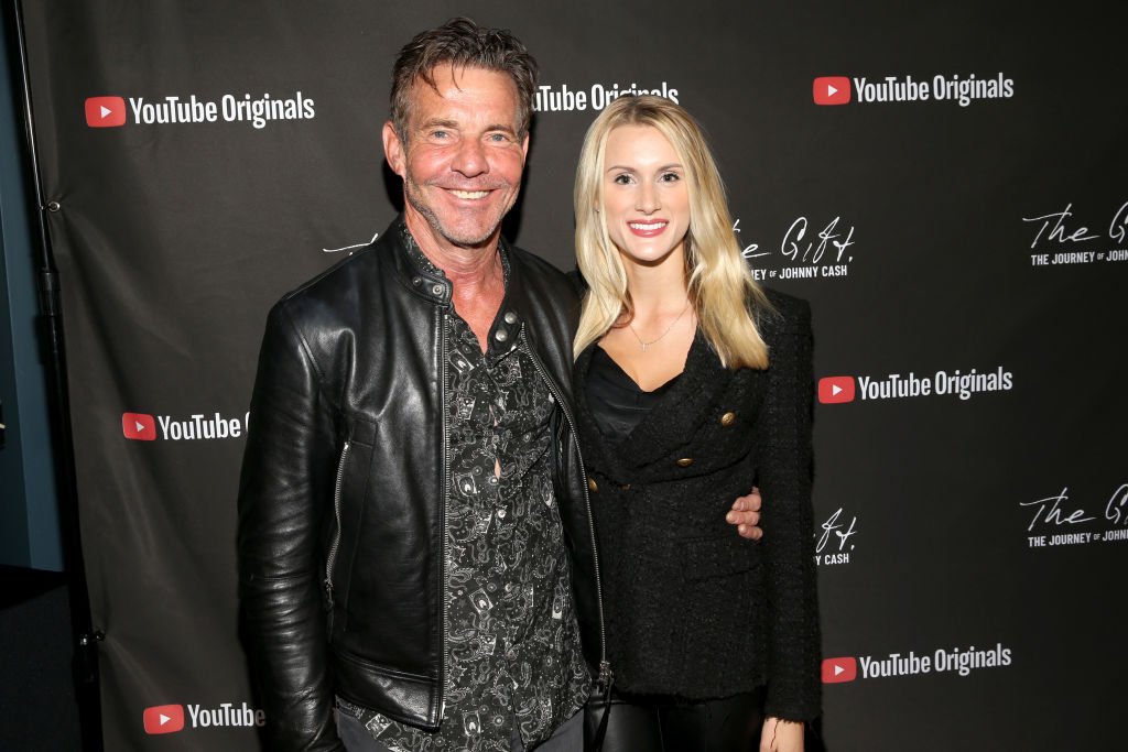 Dennis Quaid and Laura Savoie at CASH FEST In Celebration Of YouTube Originals Documentary “THE GIFT: THE JOURNEY OF JOHNNY CASH” at War Memorial Auditorium on November 10, 2019 | Photo: Getty Images