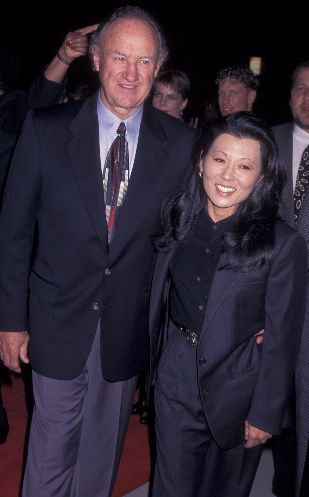 Gene Hackman and Betsy Arakawa at the premiere of "The Chamber" on October 2, 1996 | Source: Getty Images