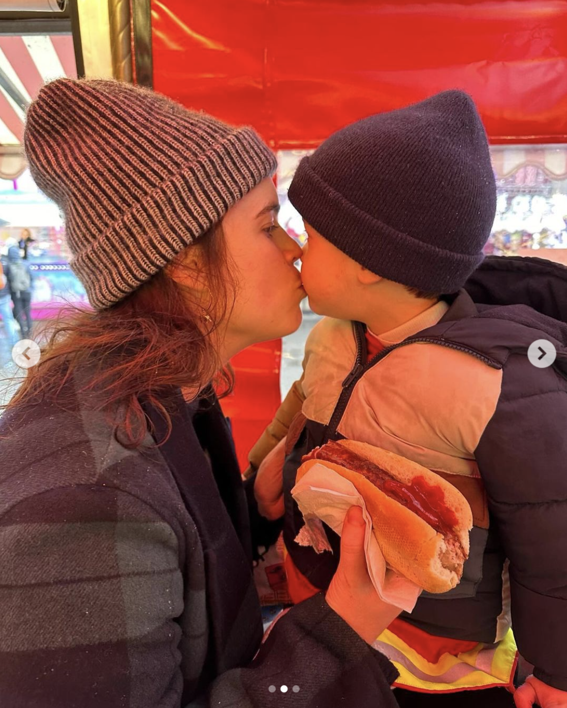 Princess Eugenie kissing her son, August, dated February 2024 | Source: Instagram/PrincessEugenie