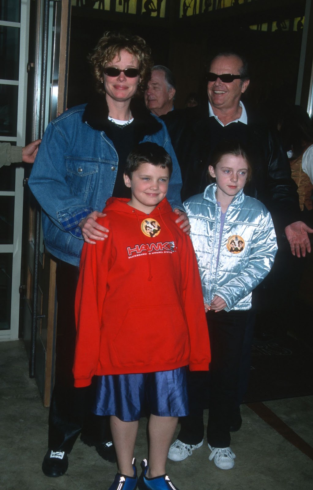 Rebecca Broussard and Jack Nicholson with their children Ray and Lorraine at the grand opening of Disney's California Adventure at Disneyland on February 5, 2001. | Source: Getty Images