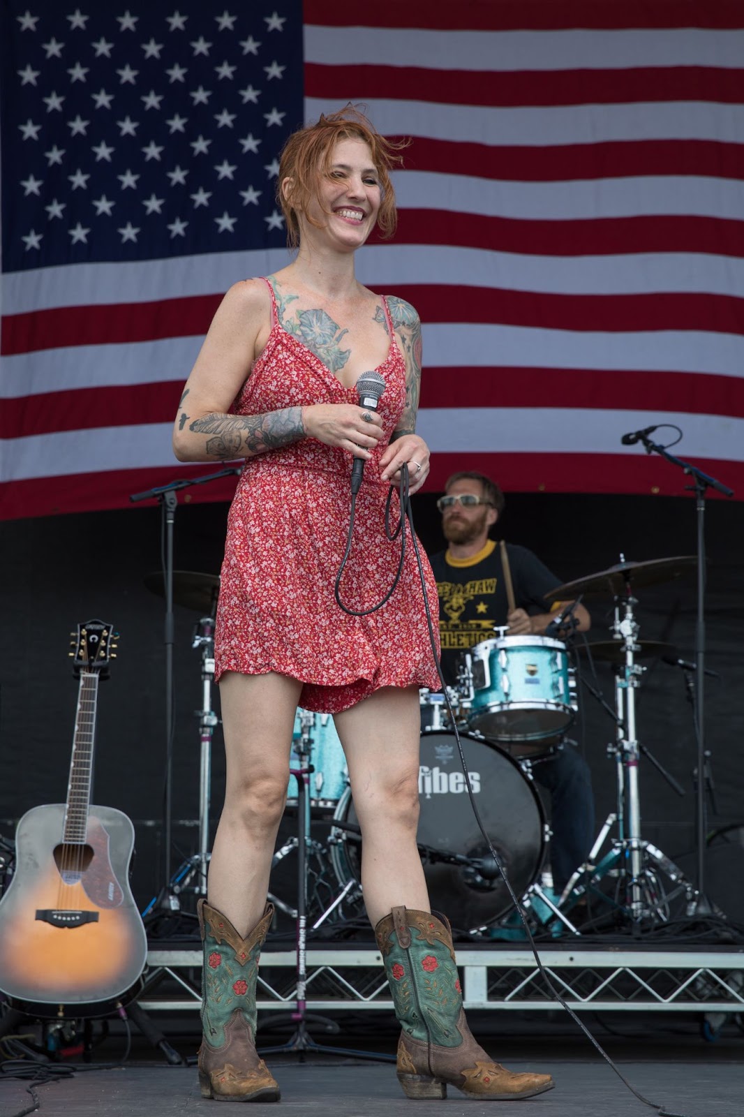 Casey Kristofferson and her band performing during the 46th Annual Willie Nelson 4th of July Picnic on July 4, 2019, in Austin, Texas. | Source: Getty Images