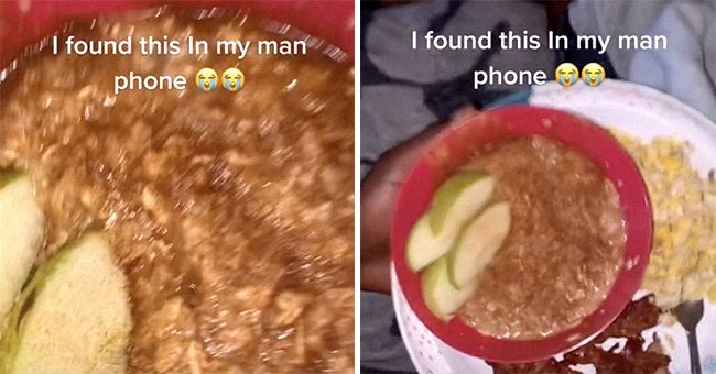 A woman found a video of her boyfriend mocking the meal she made him which included eggs, bacon and apple cinnamon oatmeal | Photo: tiktok.com/chikitarosee
