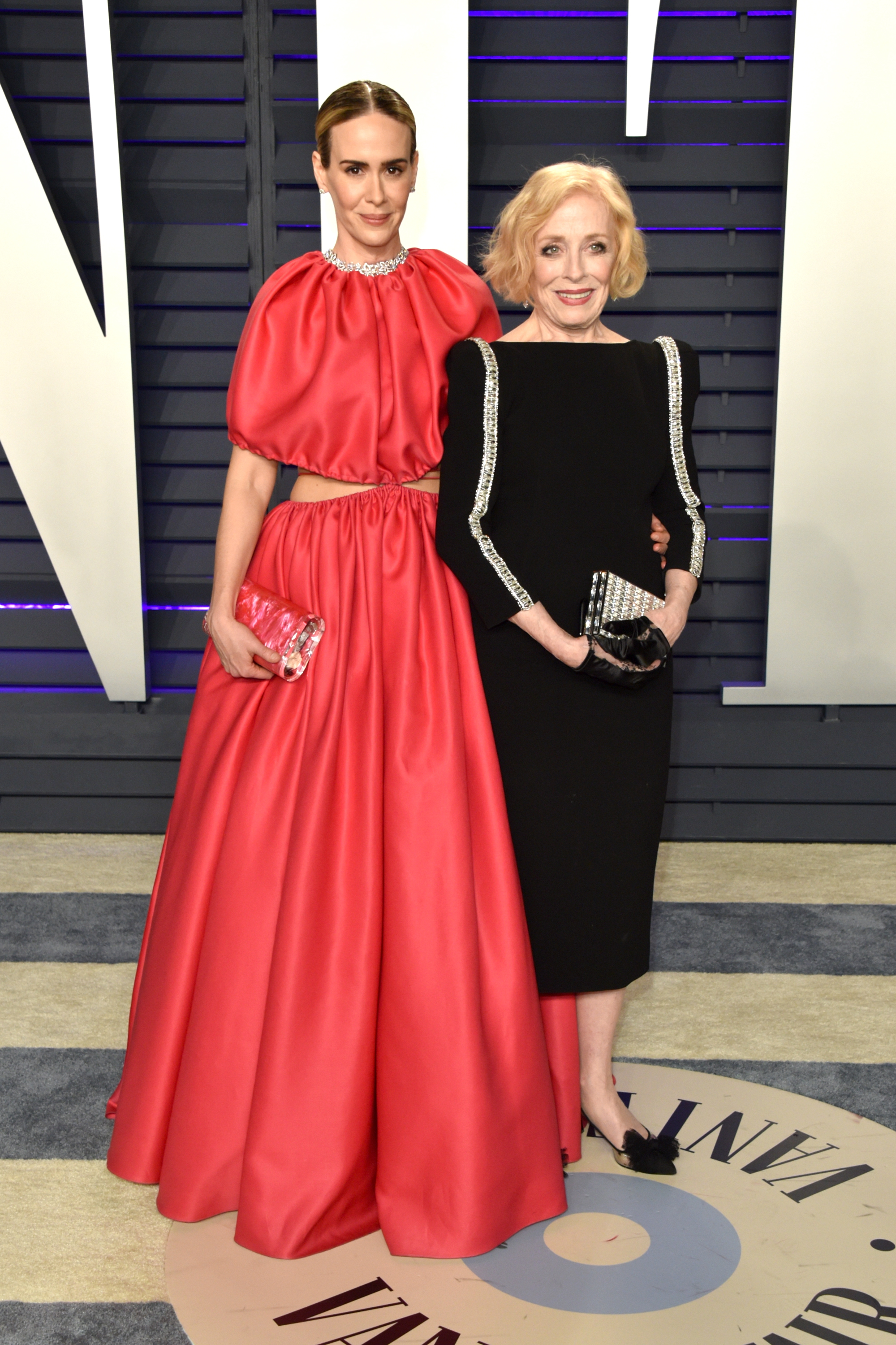 Sarah Paulson and Holland Taylor attend the 2019 Vanity Fair Oscar Party at Wallis Annenberg Center for the Performing Arts on February 24, 2019 in Beverly Hills, California. | Source: Getty Images