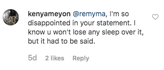 Screenshot of fan reactions to Remy Ma’s comments | Photo: Instagram/stateofthecultureshow
