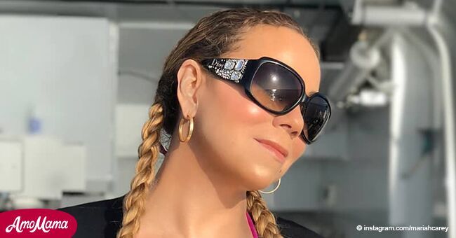 Mariah Carey posts new photo teaching mini-me daughter how to pose