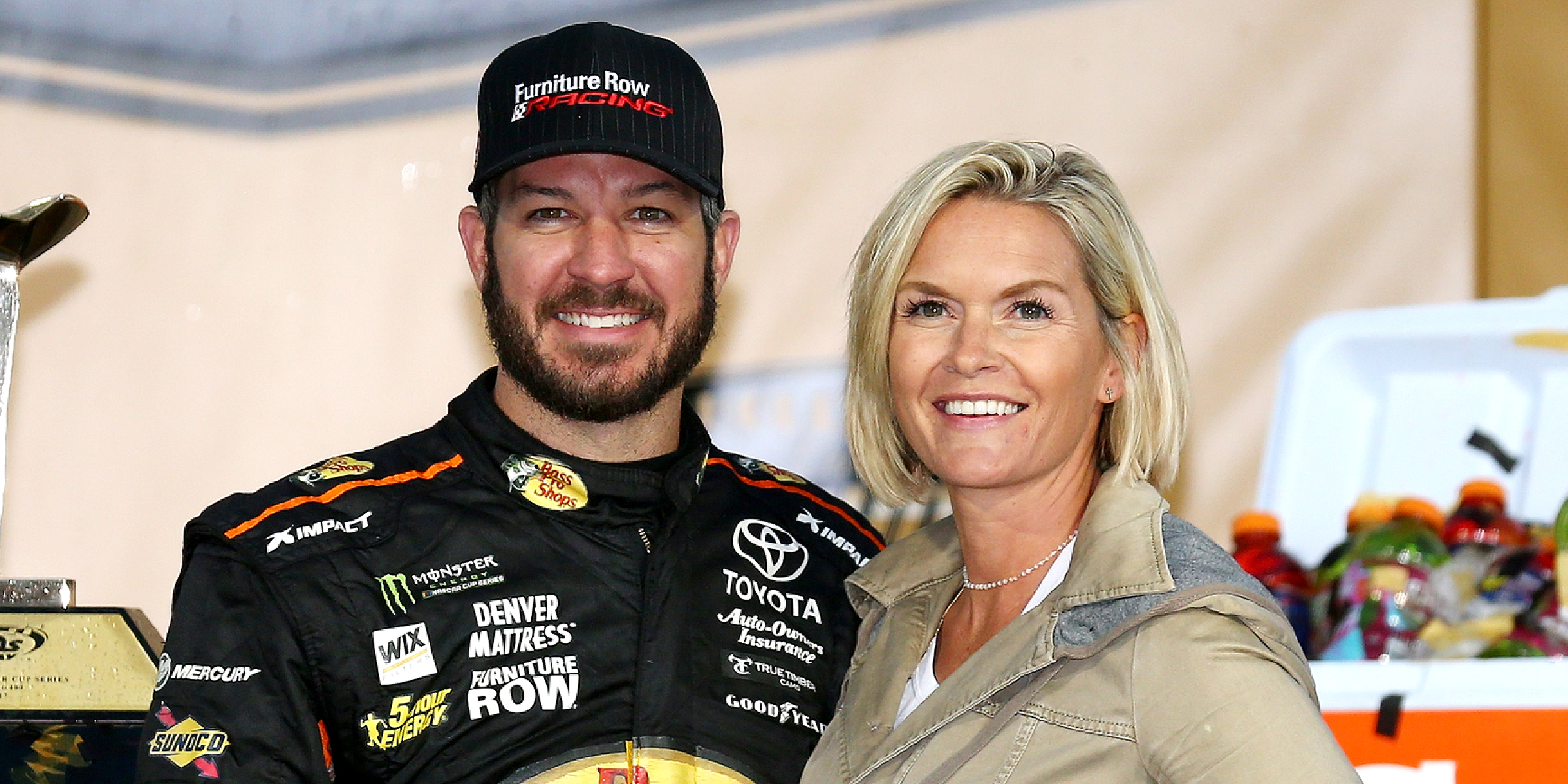 Martin Lee Truex Jr. and Sherry Pollex | Source: Getty Images