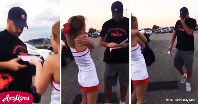 Video shows the tear-jerking moment stepdaughter asks man to adopt her